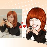 귀여운 달샤벳 <b>캐리</b>커쳐 보세요.