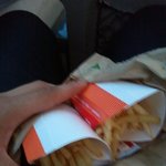 새우버거를 먹을줄...알았다..