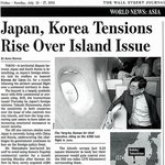 ★★월스트리트 신문에 우리땅 "독도"를 독도/ 다케시마로 병기한...
