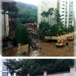 수고하시는 소방대원들, 군<b>부대원들</b>, 경찰분들, 자원봉사자분들께 정말...