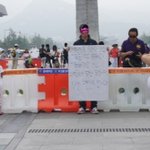 광복절에 광화문에 나타난 최<b>배달</b>!!  일본과 미국 보고있나? 맞고...