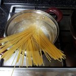 양송이 베이컨 마늘크림<b>소스</b> 스파게티