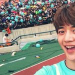 샤이니 민호 아이돌<b>육상</b>대회 녹화 인증샷