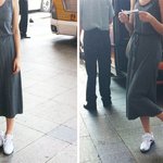 <b>맥시</b>원피스와 운동화코디로 여행갔다왔어요~