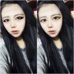 주<b>소진</b>의 아이라인을 색칠했습니다.