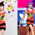 같은 옷 입은 '카라' 한승연-'<b>2ne1</b>' 박봄