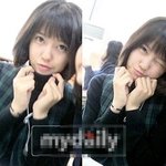 풋풋한 단발머리의 여고생 효민