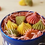 추석 다과로 그만 삼색 <b>상투</b>과자