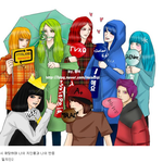팬아트를 <b>재탕</b>하면 재미지게 대화나누던