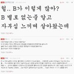 "여자 가슴 사이즈 <b>b</b> 이상 몇이나 되요?" 톡을 본 한 소년