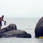 ''中 ‘잔인한 20대’ 바다에 강아지 던지며 놀다니...