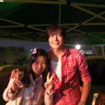 가수 김지훈&amp; 여중생 소녀가수 '<b>리라</b>"  인증사진