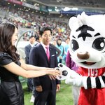 축구경기장에서 본 배우 김민정, 여신강림