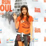 달리기 행사에 참가하는 미녀 연예인들