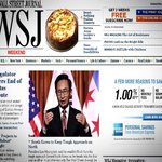 명박씨 <b>일욜</b> 아침 wsj 장식해주셧네