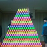 수능 만점 기원!!<b>컵</b>쌓기의 진수ㅋㅋ.