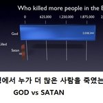 하느님이랑<b>사탄</b>이랑 누가더 사람죽였냐
