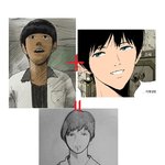 **** (신개념낙서) 목욕의신 + 패션왕 = 목욕왕 그려봤어요...