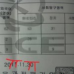 ★★★★사진有)수능성적표 <b>슈발</b> 너무 슬퍼 ★★★