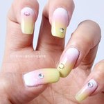 셀프네일아트 했어용~^^ <b>무지개떡</b>이 먹고 싶어지는 파스텔 그라데이션...