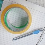 테이프로 손등 베여서 파인 것처럼 만들기有