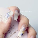 <b>셀프</b>네일아트- 포토핑거 네일스티커로 웨딩네일아트하기