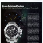 어두운 밤에 더욱 빛을 발하는 BALL WATCH