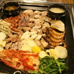 [<b>천호</b>맛집] 돌판위에 고기한~~판!