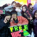 명동프리허그ㅋㅋ