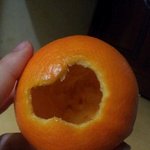 사진有)))) 귤까기 신처럼 오렌지까기