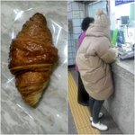 부천역 <b>크로</b>아상 빵 녀 출현~~!!!!