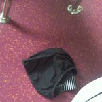 버스안 검은색 <b>물체</b>..........그것은 속옷?