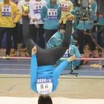 아육대에서 <b>b1a4</b>산들 장대높이뛰기 할때라네요