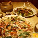 막걸리에 <b>파전</b>