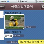 <b>팬더</b> 닮은 여친과 나눈 카톡 대화 ㅋㅋㅋㅋ