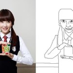 ♡♡좋아하는연예인들을그림판으로그려봤어요♡♡