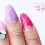 <b>셀프</b> 네일아트~^^ 여성스러움이 물씬~ 핑크톤 딥프렌치 네일아트...