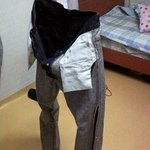 <b>추운</b>날씨에 베란다에 바지를 널어 놓았더니
