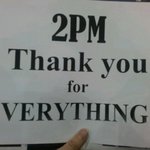 투피엠 태국팬들이 투피엠한테 고맙다고 이벤트 하네