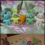 펠트<b>diy</b> - 토끼모빌