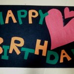 (사진有) 남자친구 생일 기념 플랜카드(?) 편지 썼어요!