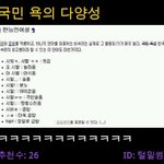 국민욕의 다양성