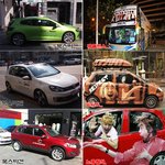 연예인 차량의 굴욕...