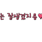 잘생겼지용님 손<b>글씨</b> 왓습니다