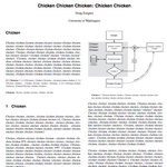 한 교수의 치킨에 관한 <b>논문</b>