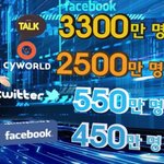 각종 <b>sns</b> 국내 이용자수들