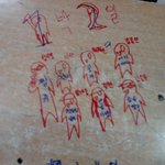 ★★★★★학교<b>책상</b>에 그린 예능프로 캐릭터!★★★★★