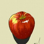갤럭시 노트로 그린 그림(사과,한라봉)