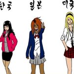 한국 <b>vs</b> 일본 <b>vs</b> 미국 여친