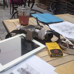 날씨 좋아서 <b>야외</b>에서 미팅했어요~